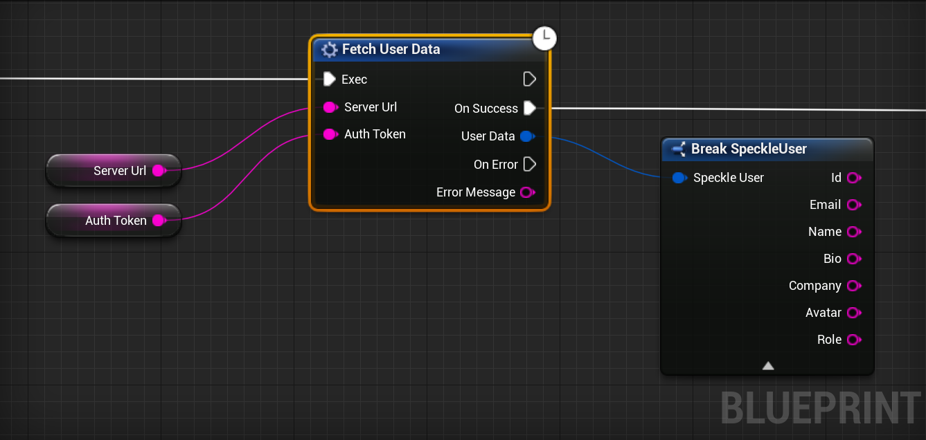 Screenshot of Fetch User Data node usage