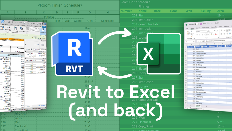 Revit to Excel (and back!)