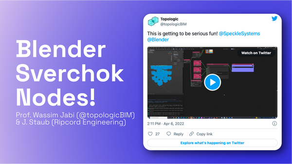 Exciting: Blender Sverchok Nodes for Speckle (coming soon)